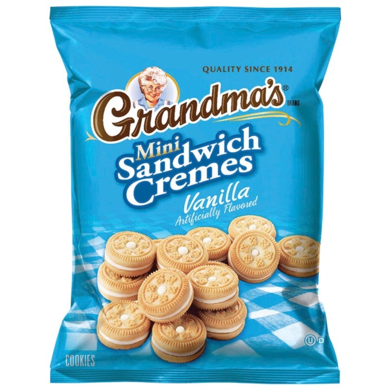 Quaker Oats Grandma's Mini Cookie Cremes, Vanilla, Pack of 60