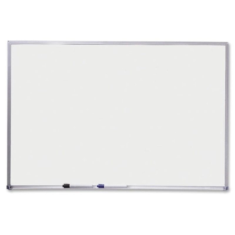 Quartet Magnetic Porcelain Bulletin Board, 48 x 36 Inches, White