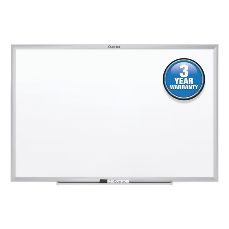 Quartet Markerboard, 96 x 48 Inches, Aluminum Frame, Melamine, SatInches, Horizontal/Vertical Mount