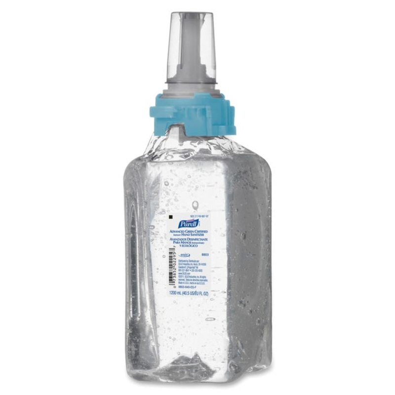 Purell ADX-12 Gel Hand Sanitizer Refills, 1200 mL, Fragrance Free, Pack of 3