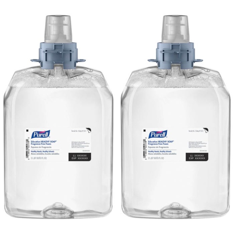 Purell FMX-20 Foam Soap Refills, 2000 mL, Fragrance Free, Pack of 2