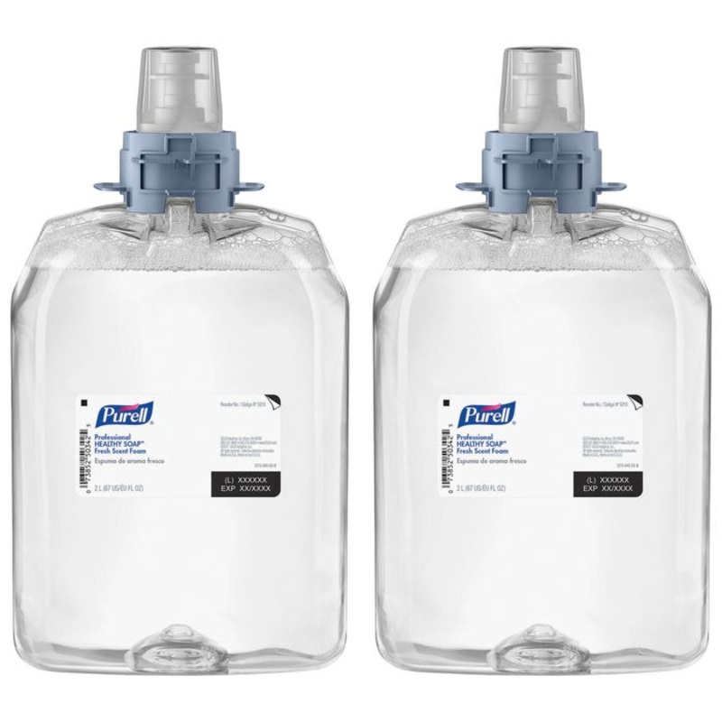 Purell FMX-20 Healthy Soap Foam Refills, 2000 mL, Fresh Scent, Pack of 2