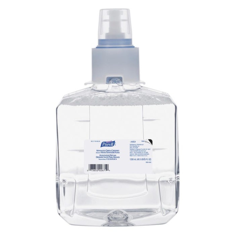 Purell LTX-12 Advanced Hand Sanitizer Foam Refills, Advanced Green, 1200 mL, Fragrance Free, Pack of 2