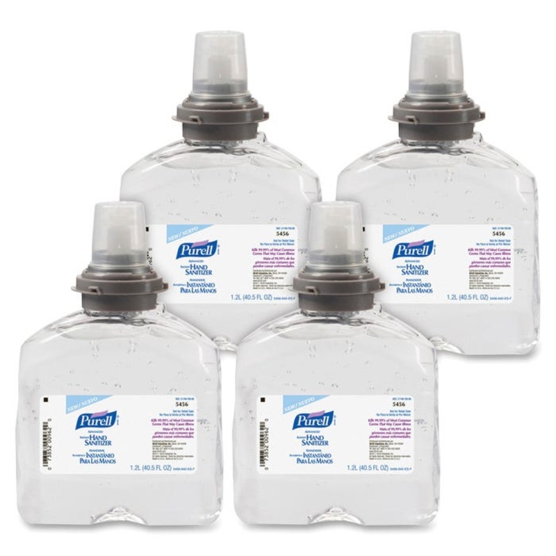 Purell TFX Advanced Gel Hand Sanitizer Refills, 1200 mL, Pack of 4