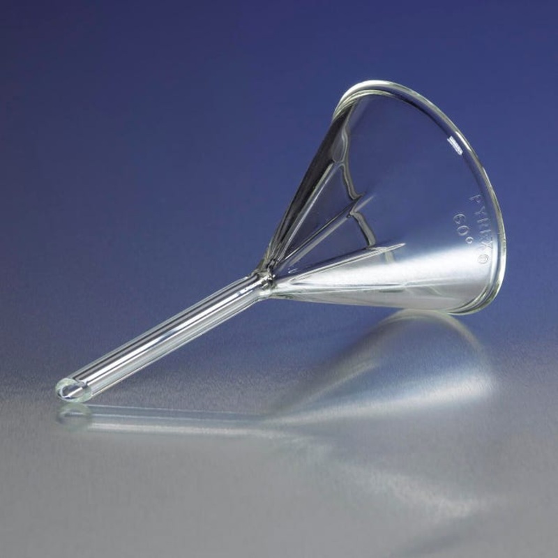 Pyrex Fluted Short Stem Funnel – 50 mm