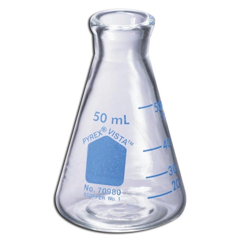 Pyrex Vista Erlenmeyer Flask – 25 mL – Pack of 12
