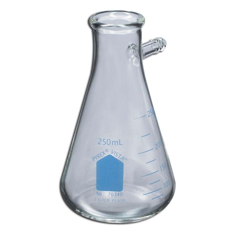 Pyrex Vista Filter Flask with Tubulation and Graduations – 500 mL – Pack of 6