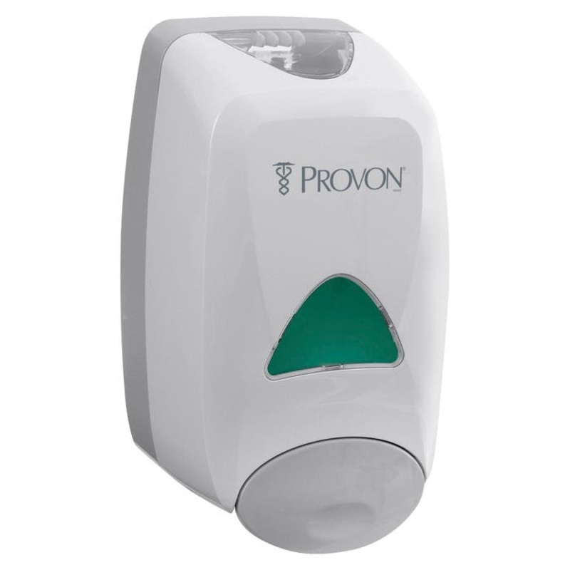 GOJO Provon FMX-12 Wall Mount Foam Soap Dispenser, 1250 ml, 9-4/5 in H X 6-1/5 in W X 5-1/10 in D, Dove Gray