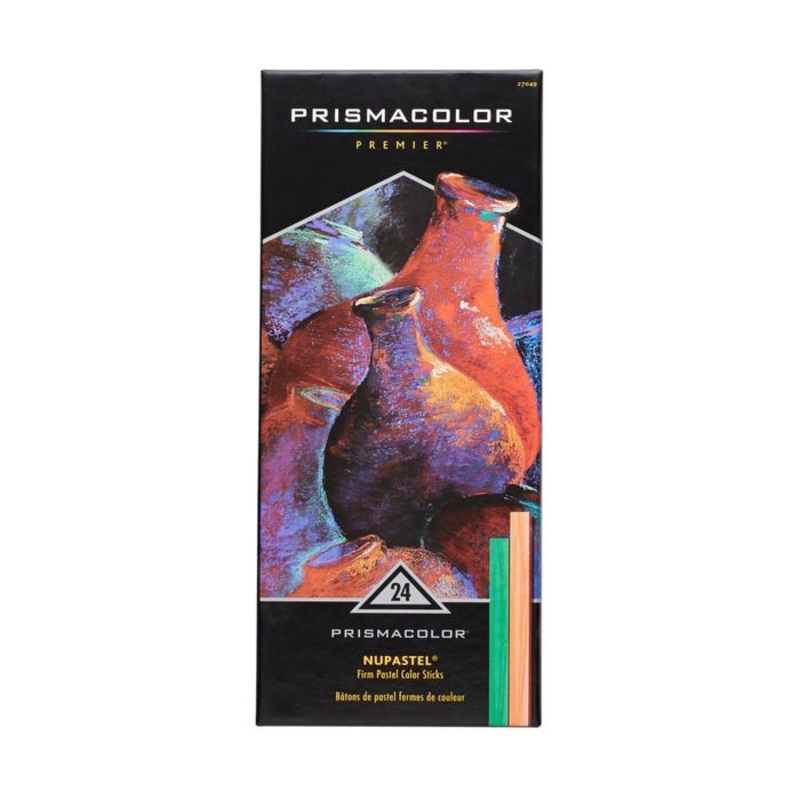 Prismacolor NuPastel Artists Pastel Sticks, Assorted Colors, Pack of 24