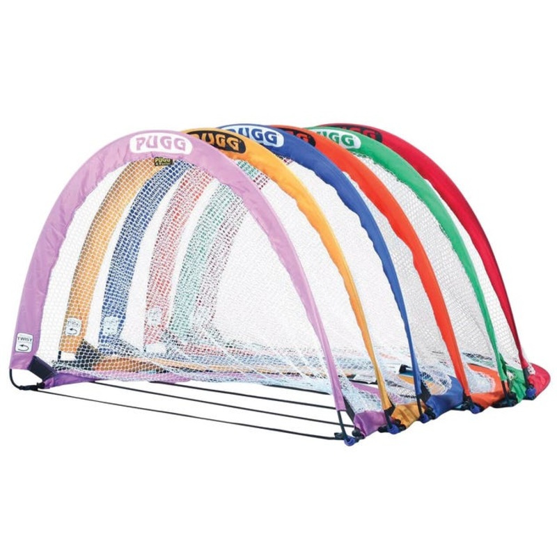 PUGG Pop Up Goals, 4 Footer, Assorted Colors, Set of 6