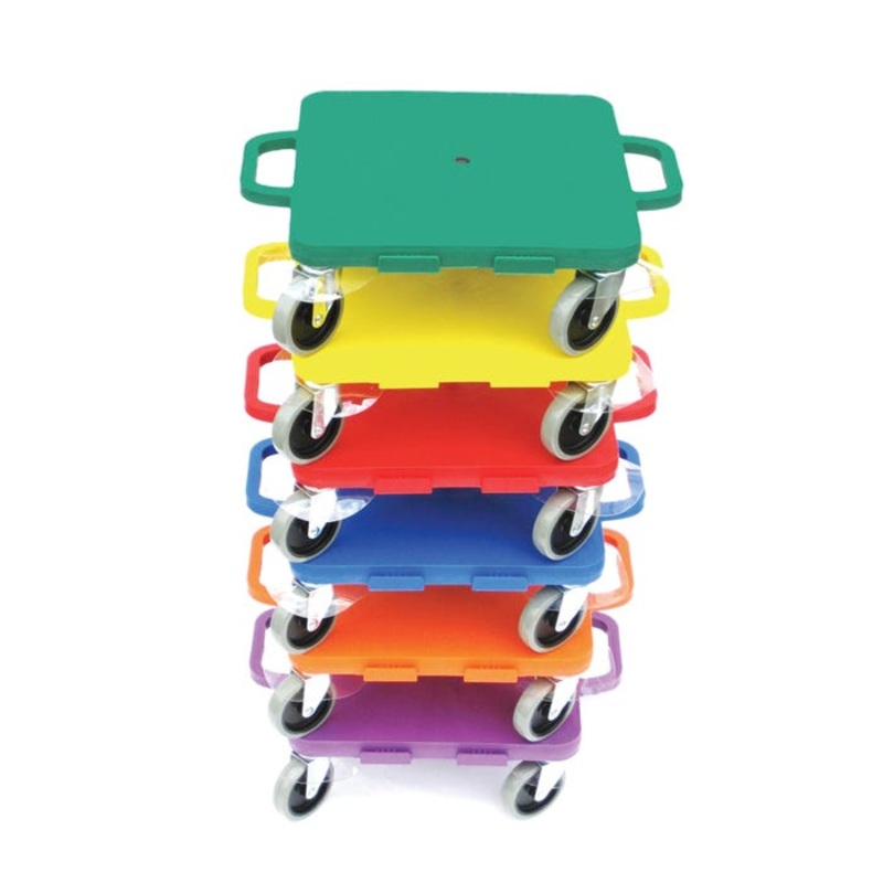 Pull-Buoy All-Surface Scooters, 12 Inches, Assorted Colors, Set of 6