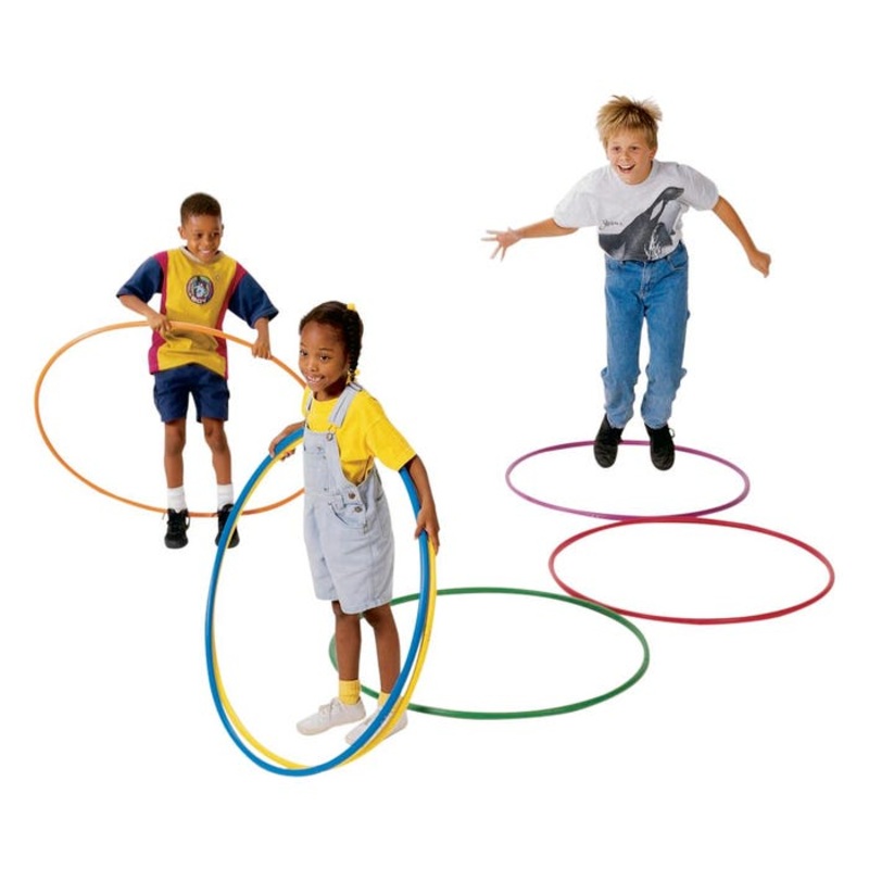Pull-Buoy Deluxe Hoops, 36 Inches, Assorted Colors, Set of 12
