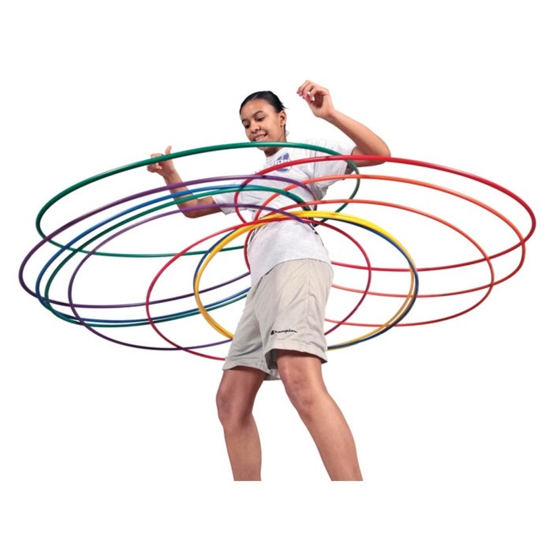 Pull-Buoy Skinny No-Kink Hoops, 36 Inches, Assorted Colors, Set of 12