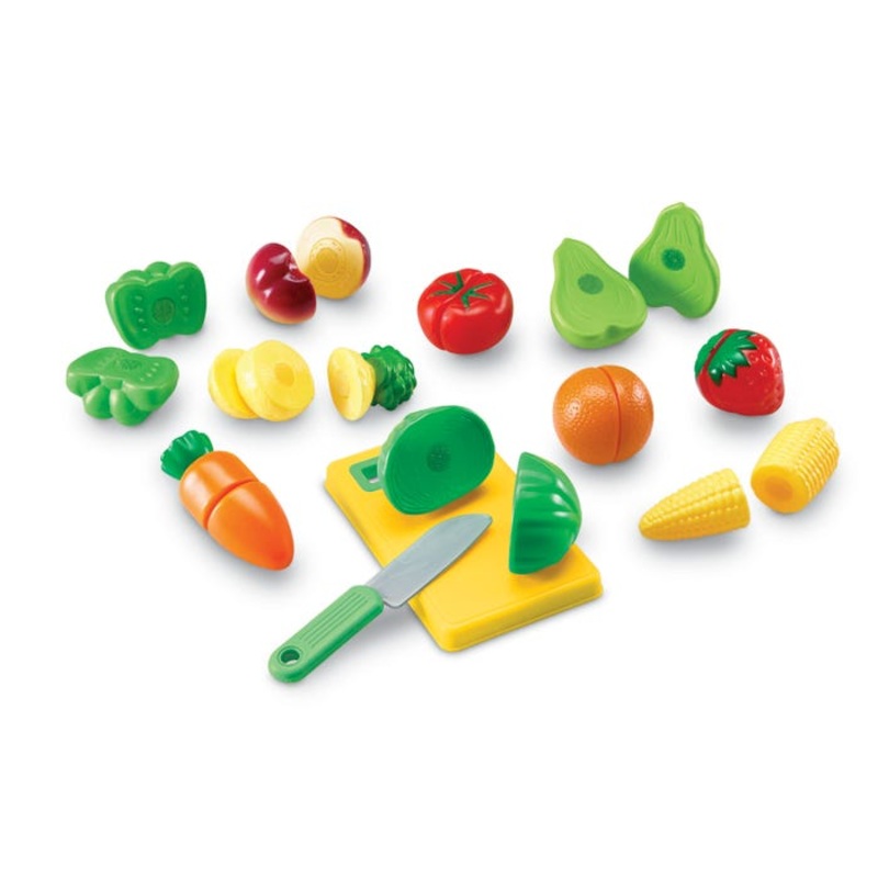 Learning Resources Pretend and Play Sliceable Fruits and Veggies, Set of 23