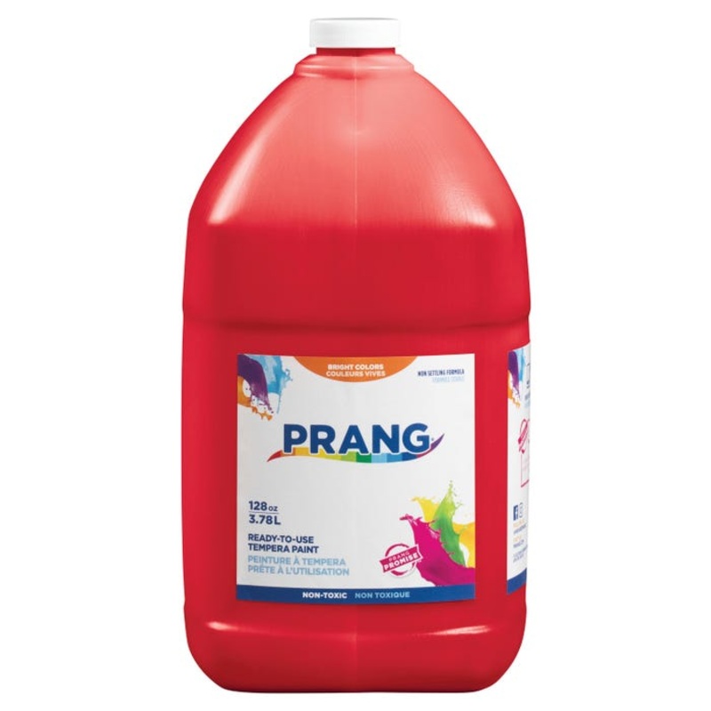 Prang Ready-to-Use Tempera Paint, Gallon, Red