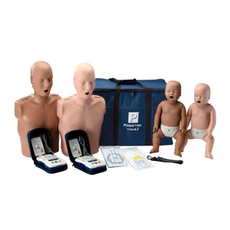 Prestan Professional CPR Training Kit-take 2, 2 Adult and 2 Infant Manikins Diverse