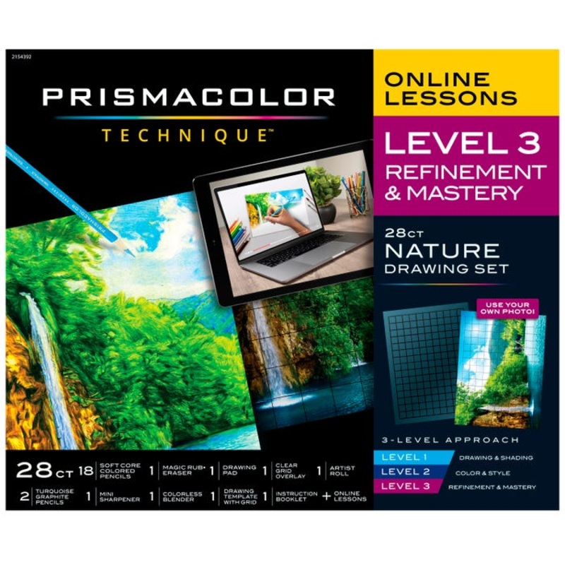 Prismacolor Technique Nature Drawing Kit, Level 3