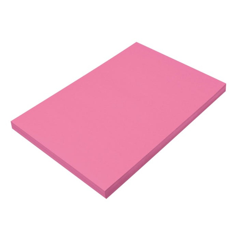 Prang Medium Weight Construction Paper, 12 x 18 Inches, Hot Pink, 100 Sheets