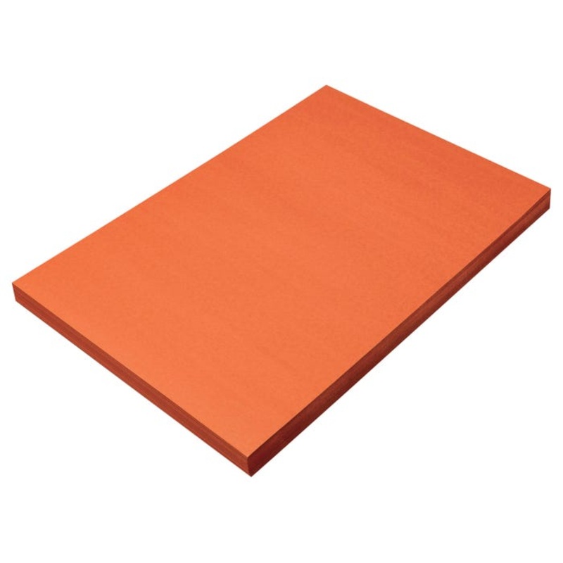 Prang Medium Weight Construction Paper, 12 x 18 Inches, Orange, 100 Sheets