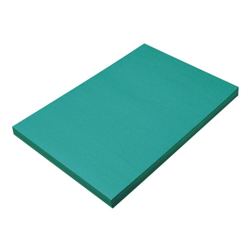 Prang Medium Weight Construction Paper, 12 x 18 Inches, Turquoise, 100 Sheets