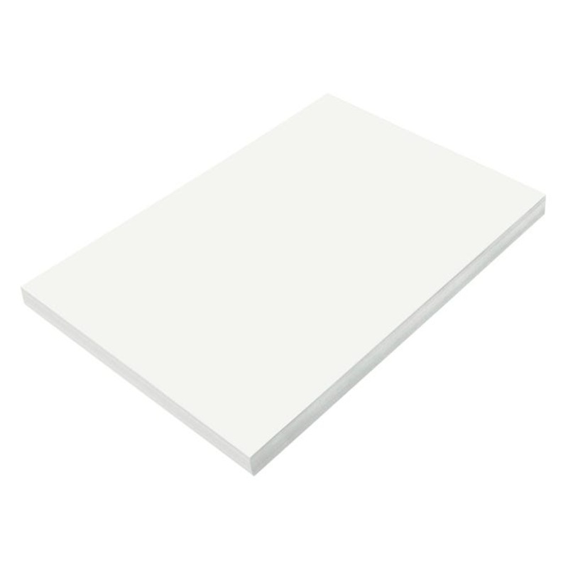 Prang Medium Weight Construction Paper, 12 x 18 Inches, White, Pack of 100