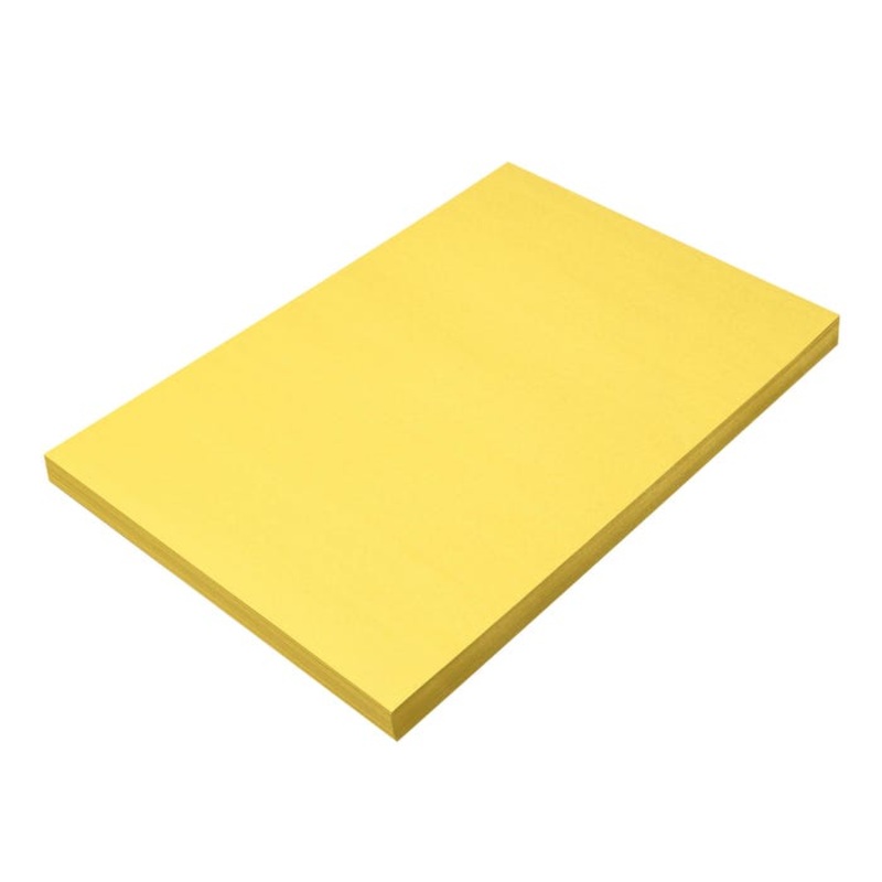 Prang Medium Weight Construction Paper, 12 x 18 Inches, Yellow, 100 Sheets
