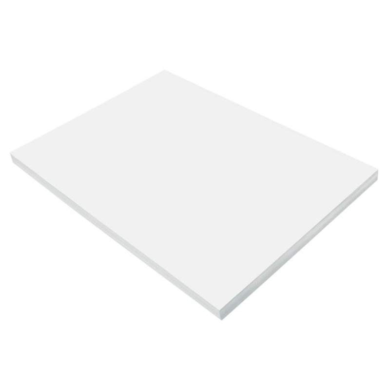Prang Medium Weight Construction Paper, 18 x 24 Inches, Bright White, 100 Sheets