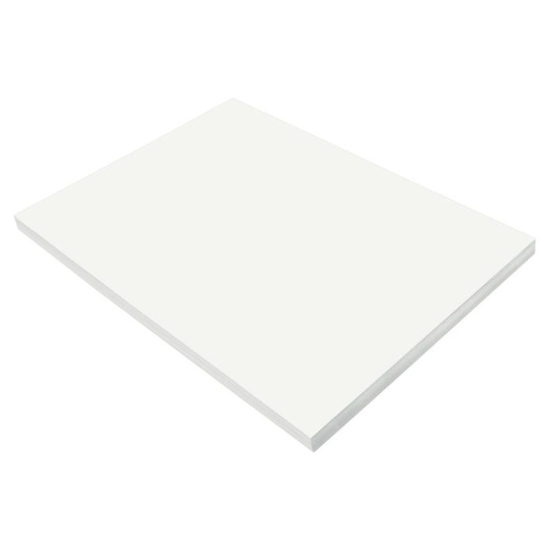 Prang Medium Weight Construction Paper, 18 x 24 Inches, White, 100 Sheets