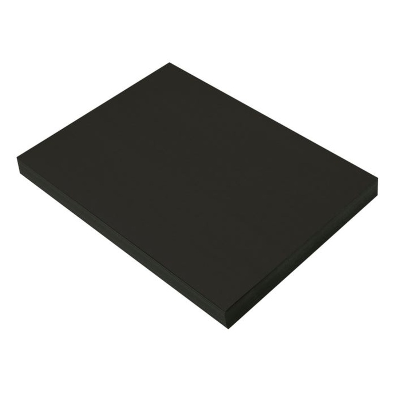 Prang Medium Weight Construction Paper, 9 x 12 Inches, Black, Pack of 100