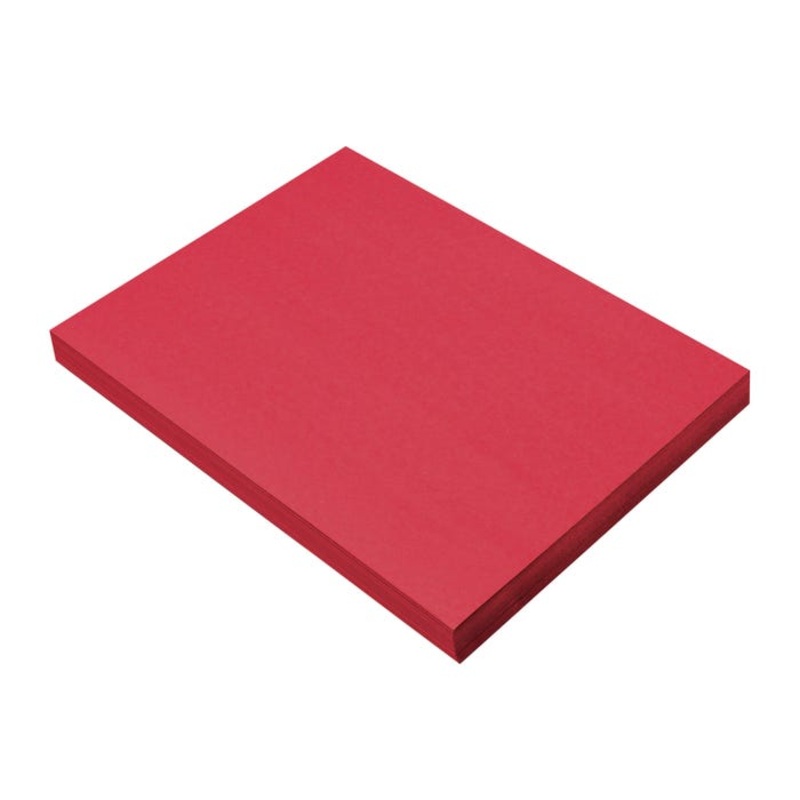 Prang Medium Weight Construction Paper, 9 x 12 Inches, Holiday Red, 100 Sheets
