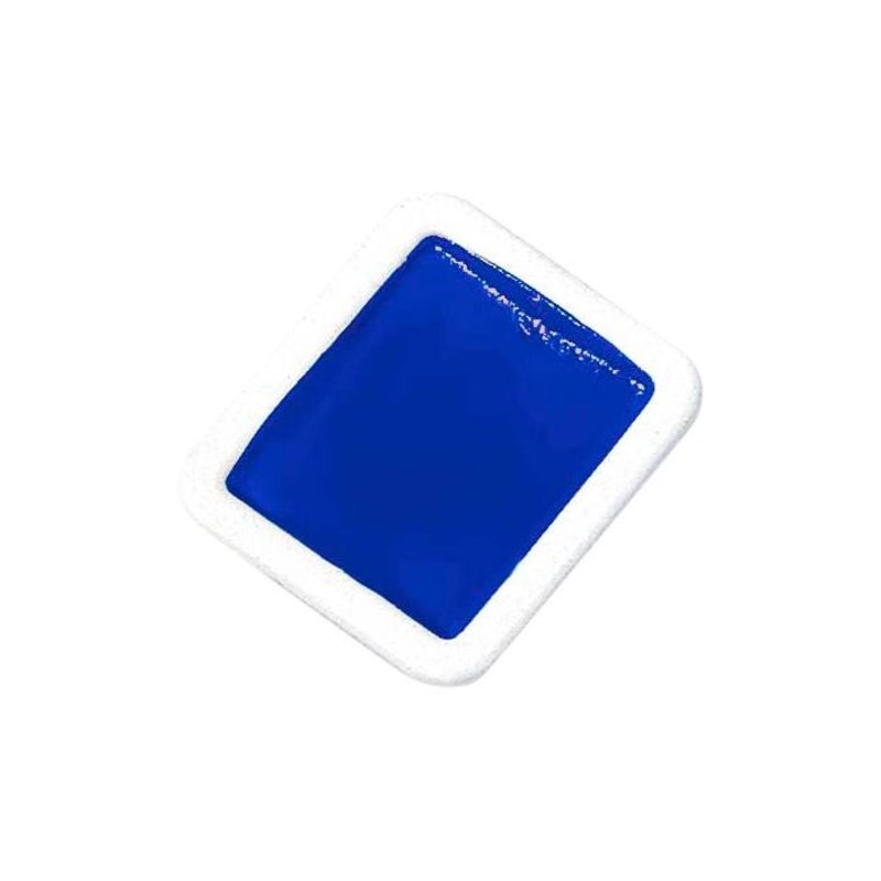Prang Non-Toxic Semi-Moist Watercolor Paint Refill, Plastic Half Pan, Blue, 12 Pans