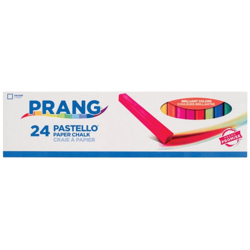 Prang Pastello Paper Chalk, Assorted Colors, Set of 24