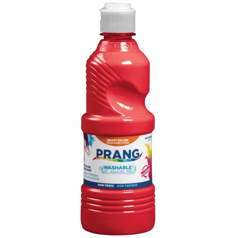 Prang Ready-to-Use Washable Tempera Paint, Pint, Red