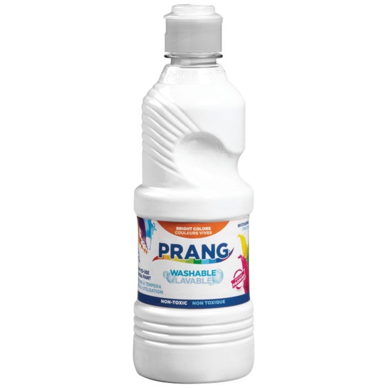 Prang Ready-to-Use Washable Tempera Paint, Pint, White