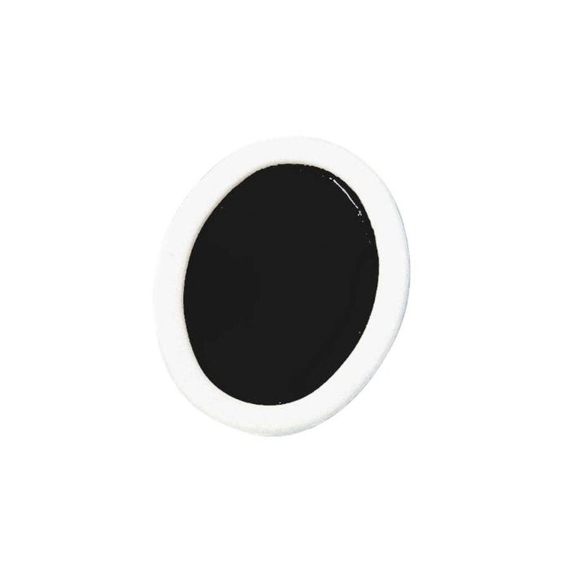 Prang Semi-Moist Watercolor Paint Refill, Oval Pan, Black, 12 Pans