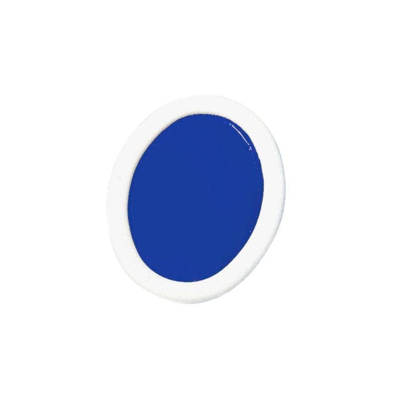 Prang Semi-Moist Watercolor Paint Refill, Oval Pan, Blue, 12 Pans