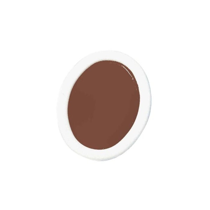 Prang Semi-Moist Watercolor Paint Refill, Oval Pan, Brown, 12 Pans