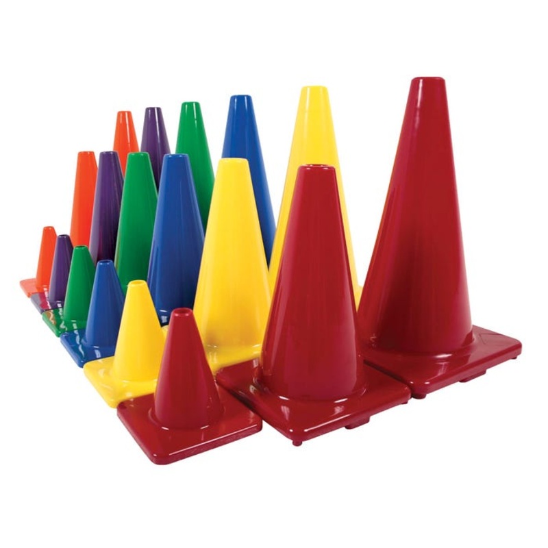 Poly Enterprises 18 Inch Classic Game Cones, Set of 6