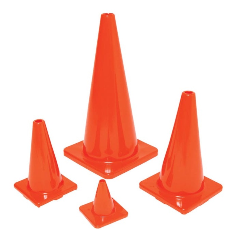 Poly Enterprises 6 Inch Classic Game Cone, Orange