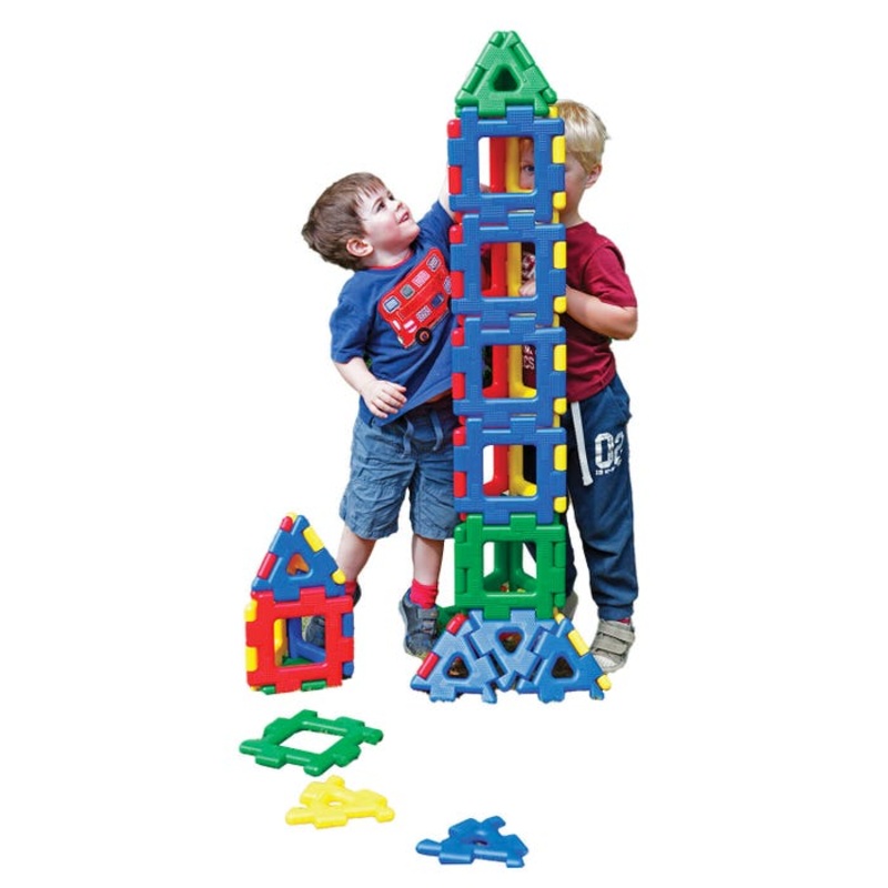 Polydron Giant Polydron Building Manipulatives, Set of 40