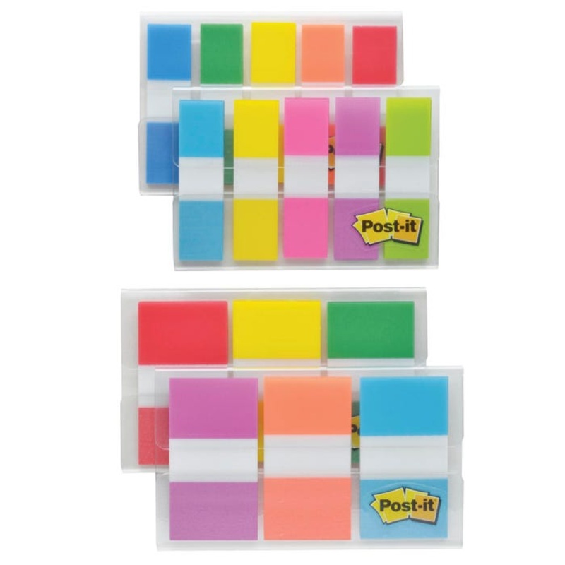 Post-it Flags Combo Pack, 1/2 and 1 Inch, 320 Flags