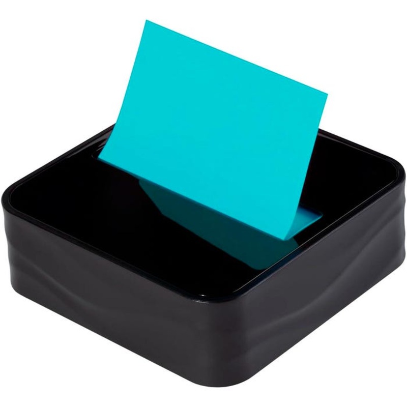 Post-it Note Dispenser, 3 x 3 Inches, Wave Design Dispenser, Includes 3 Pads