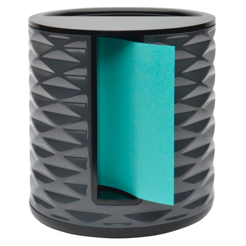 Post-it Note Vertical Dispenser for 3 x 3 Inches Notes, Black Top