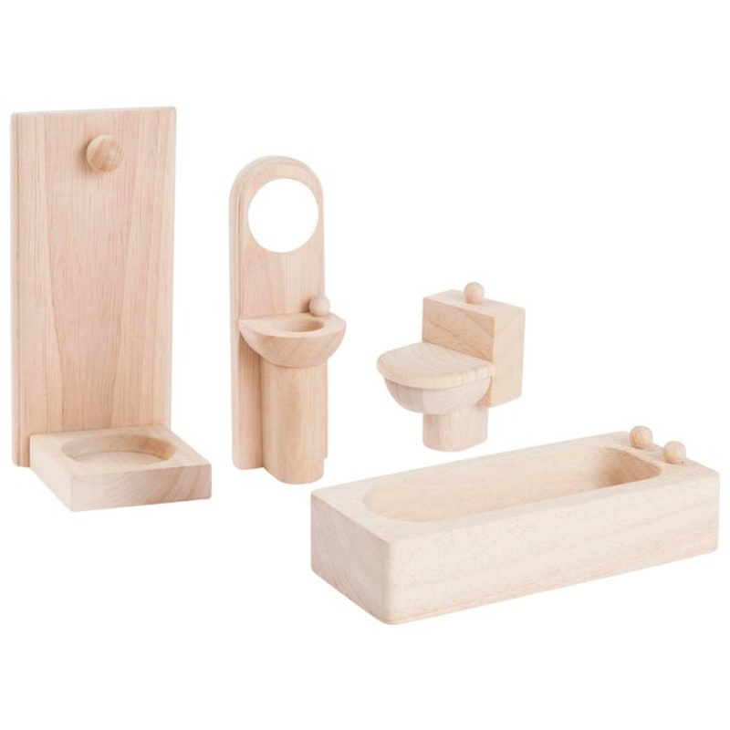 Plantoys Classic Furniture Bathroom Set