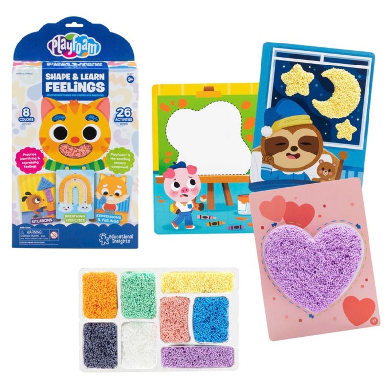 Playfoam Shape & Learn Feelings Set, 21 Pieces